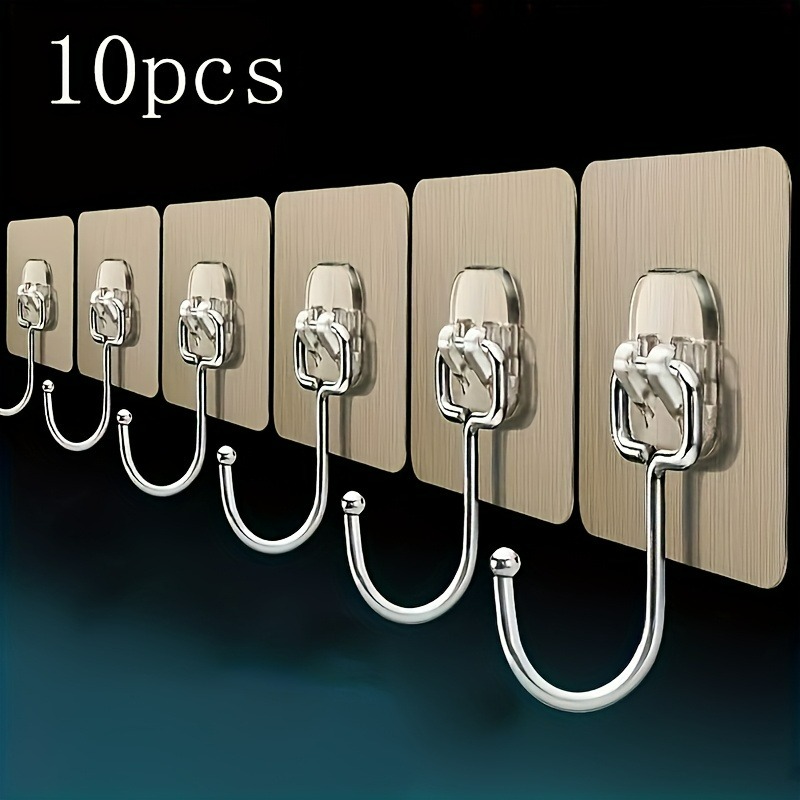 Reusable No Drill Wall Hooks For Kitchen And Bathroom 0
