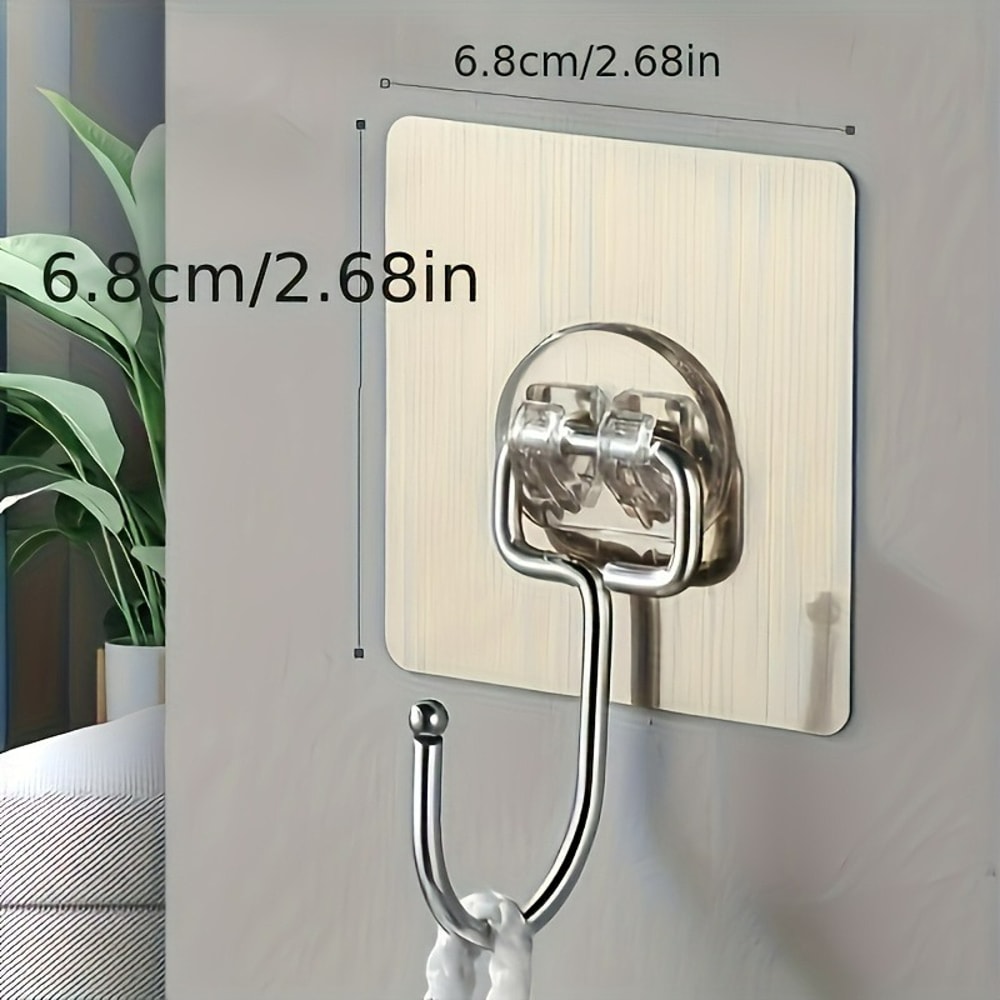 Reusable No Drill Wall Hooks For Kitchen And Bathroom 1