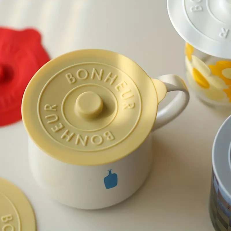Silicone Cup Lid Dustproof Reusable Mug Cover 2