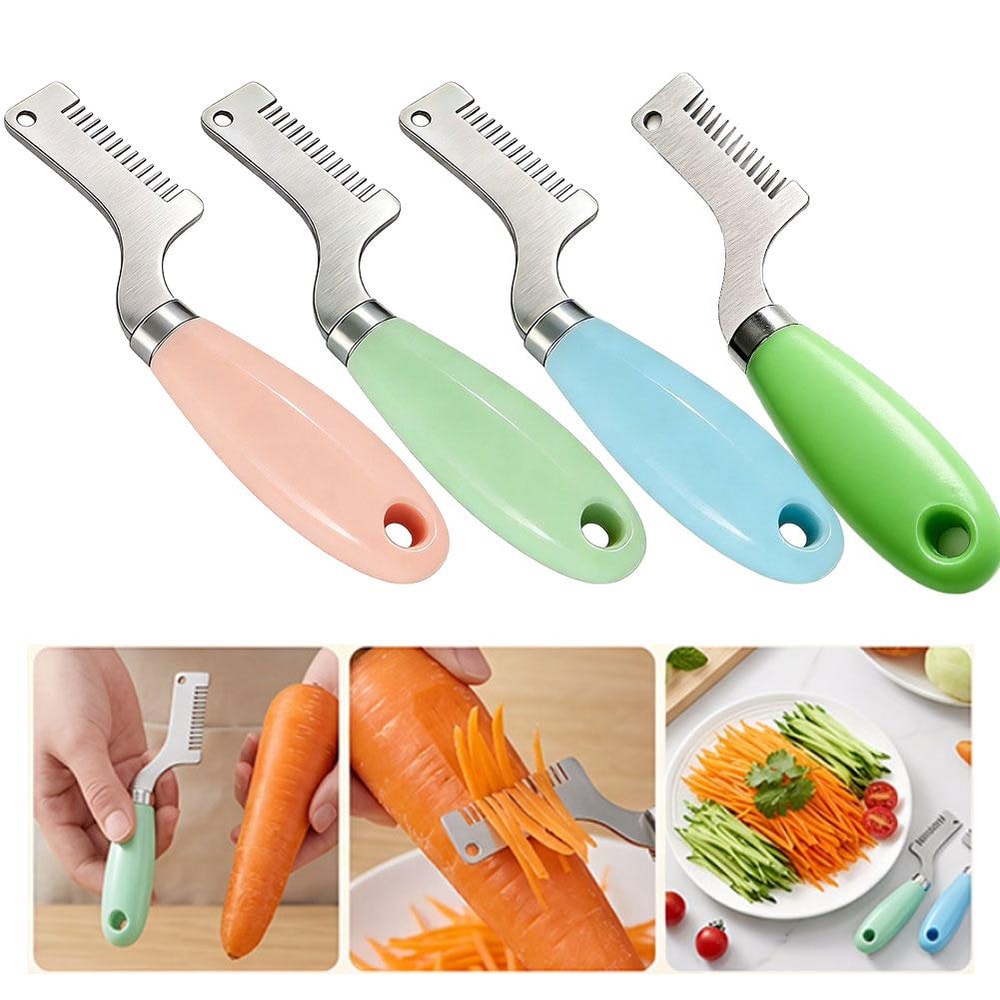 Professional Green Onion Slicer With Stainless Steel Curved Blades 0