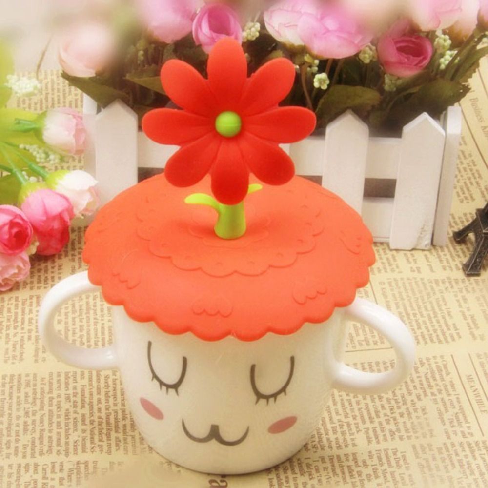Premium Food Grade Silicone Cup Lid Dust Proof BPA Free Drink Cover 4