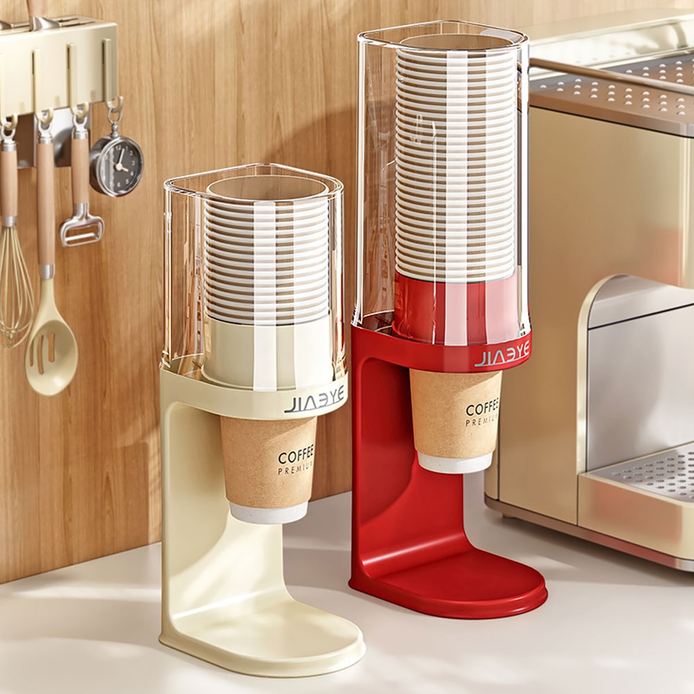 Luxury Disposable Cup Holder Paper Cup Dispenser For Countertop Storage 0
