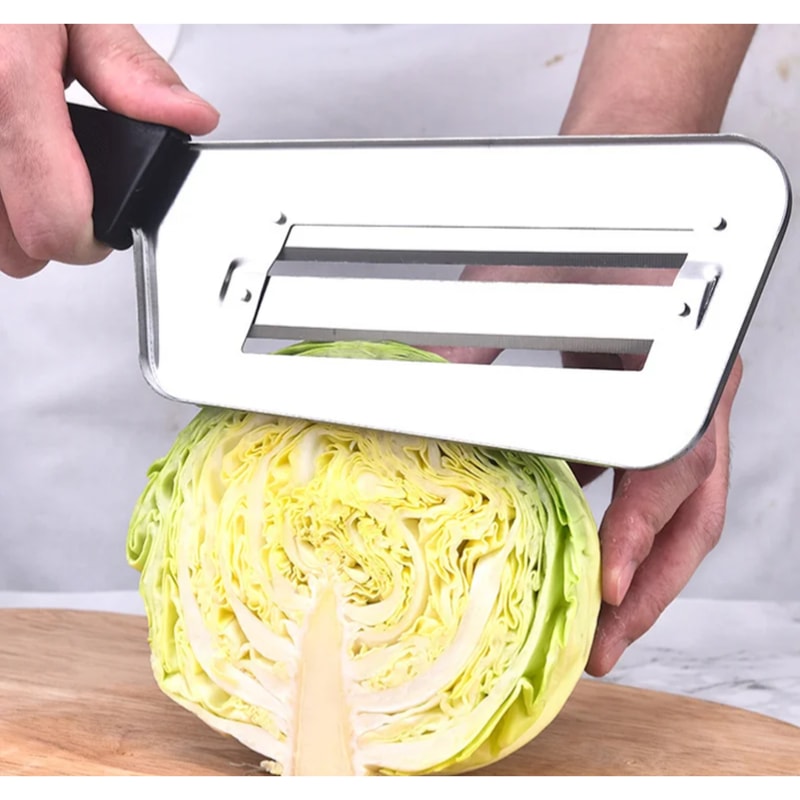 Multi Functional Stainless Steel Cabbage Slicer with Handle for Veggies