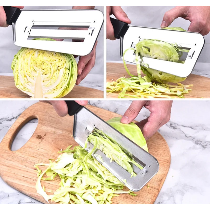 Multi Functional Stainless Steel Cabbage Slicer with Handle for Veggies