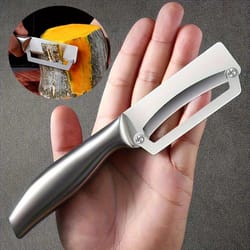 premium stainless steel flat edge peeler multi purpose vegetable & fruit slicer