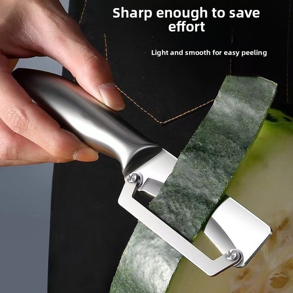 Premium Stainless Steel Flat Edge Peeler Multi Purpose Vegetable Fruit Slicer 1