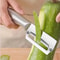 Premium Stainless Steel Flat Edge Peeler Multi Purpose Vegetable Fruit Slicer 2
