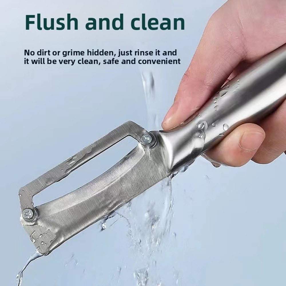 Premium Stainless Steel Flat Edge Peeler Multi Purpose Vegetable Fruit Slicer 4