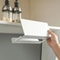 Iron Under Cabinet Paper Towel Tissue Box Holder Space Saving Drill Free Installation 1