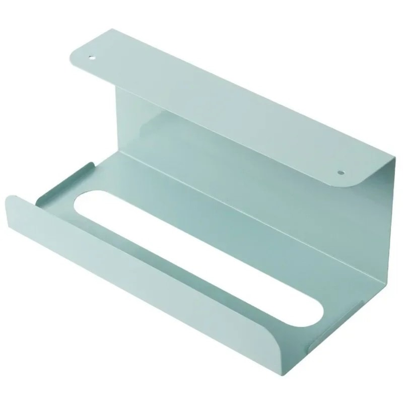 Iron Under Cabinet Paper Towel Tissue Box Holder Space Saving Drill Free Installation 6