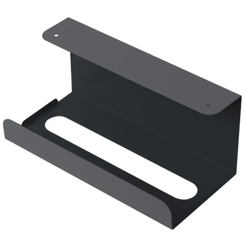 Iron Under Cabinet Paper Towel Tissue Box Holder Space Saving Drill Free Installation 8