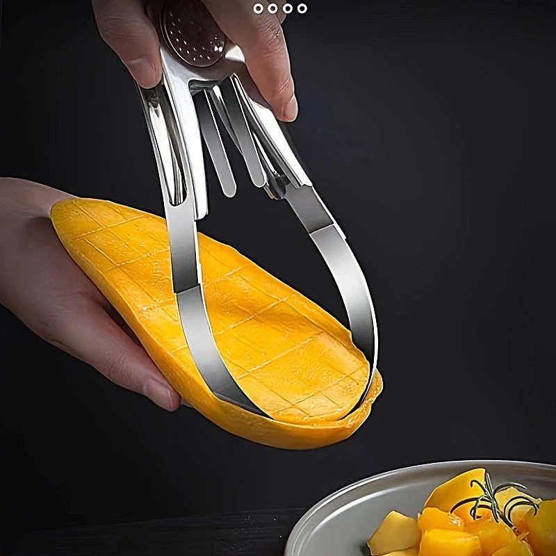 Premium Stainless Steel Mango Slicer Fruit Peeler For Easy Cutting 2