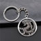 Antique Silver Dragon Keychain Pendant Fantasy Jewelry Gift