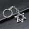 Vintage Star Of David Keychain Pendant Handmade Antique Silver Gift 1