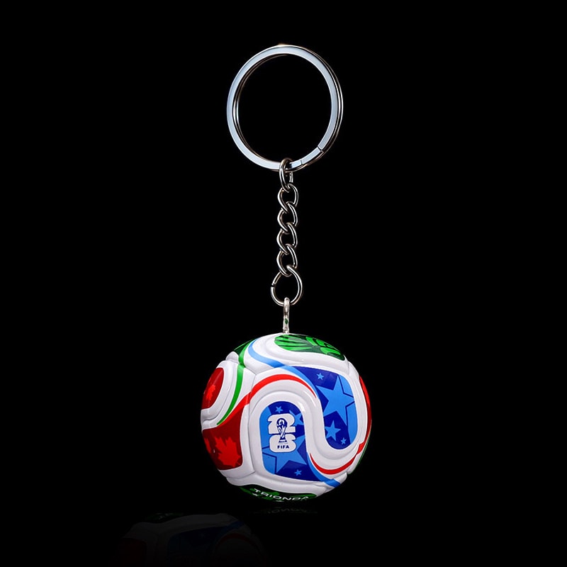 Mini Soccer Ball Keychain Sports Fan Football Charm