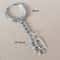 Pricked Knuckles Metal Pendant Keychain Fashion Car & Bag Accessory