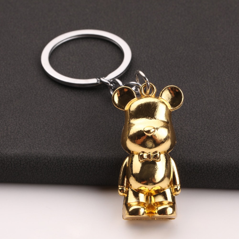 Premium Cute Zinc Alloy Bear Keychain For Car Bag Accessories 7