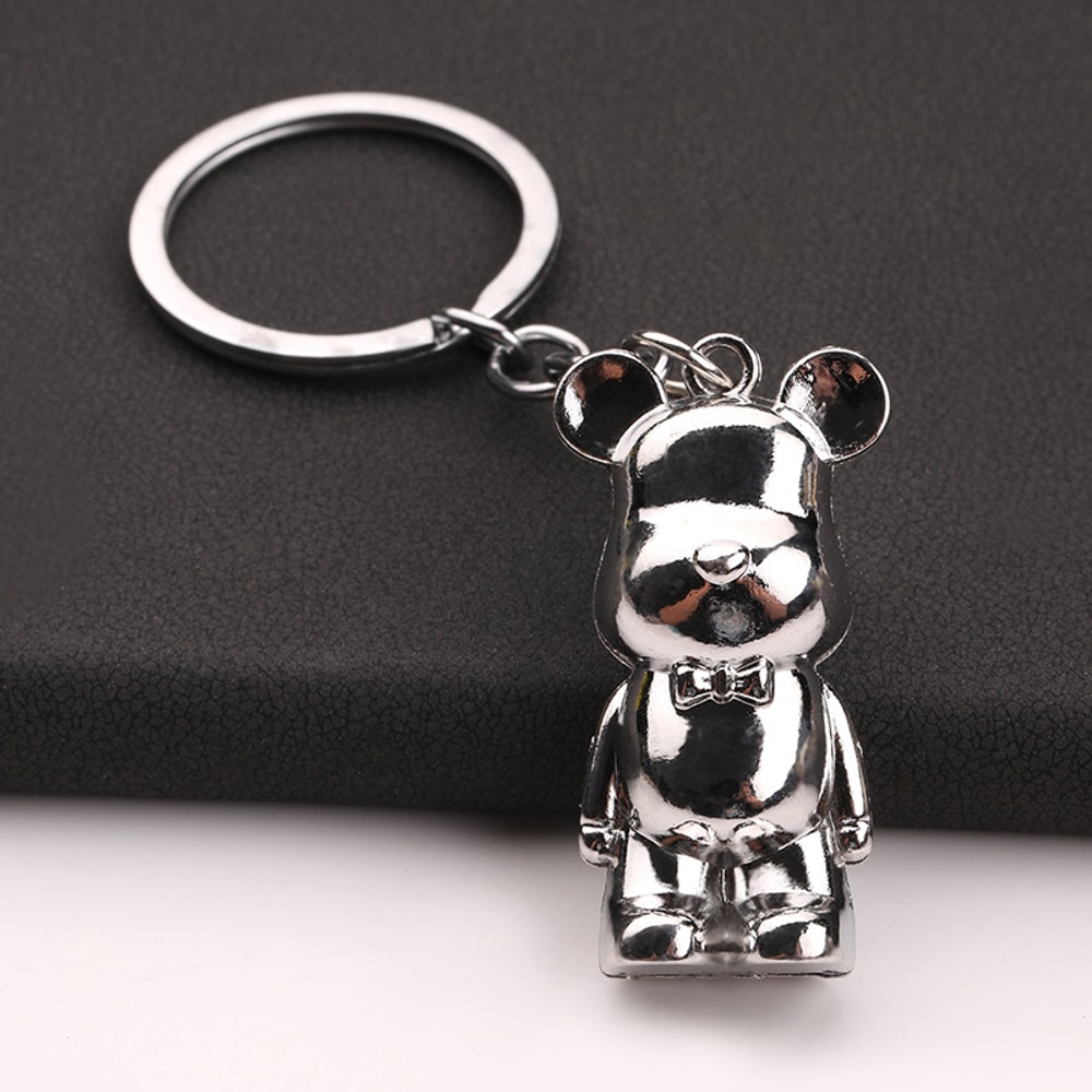 Premium Cute Zinc Alloy Bear Keychain For Car Bag Accessories 2
