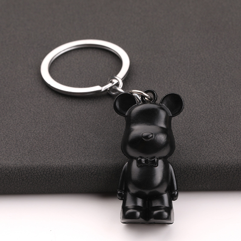 Premium Cute Zinc Alloy Bear Keychain For Car Bag Accessories 5