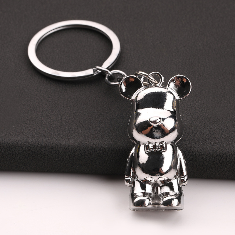 Premium Cute Zinc Alloy Bear Keychain For Car Bag Accessories 6