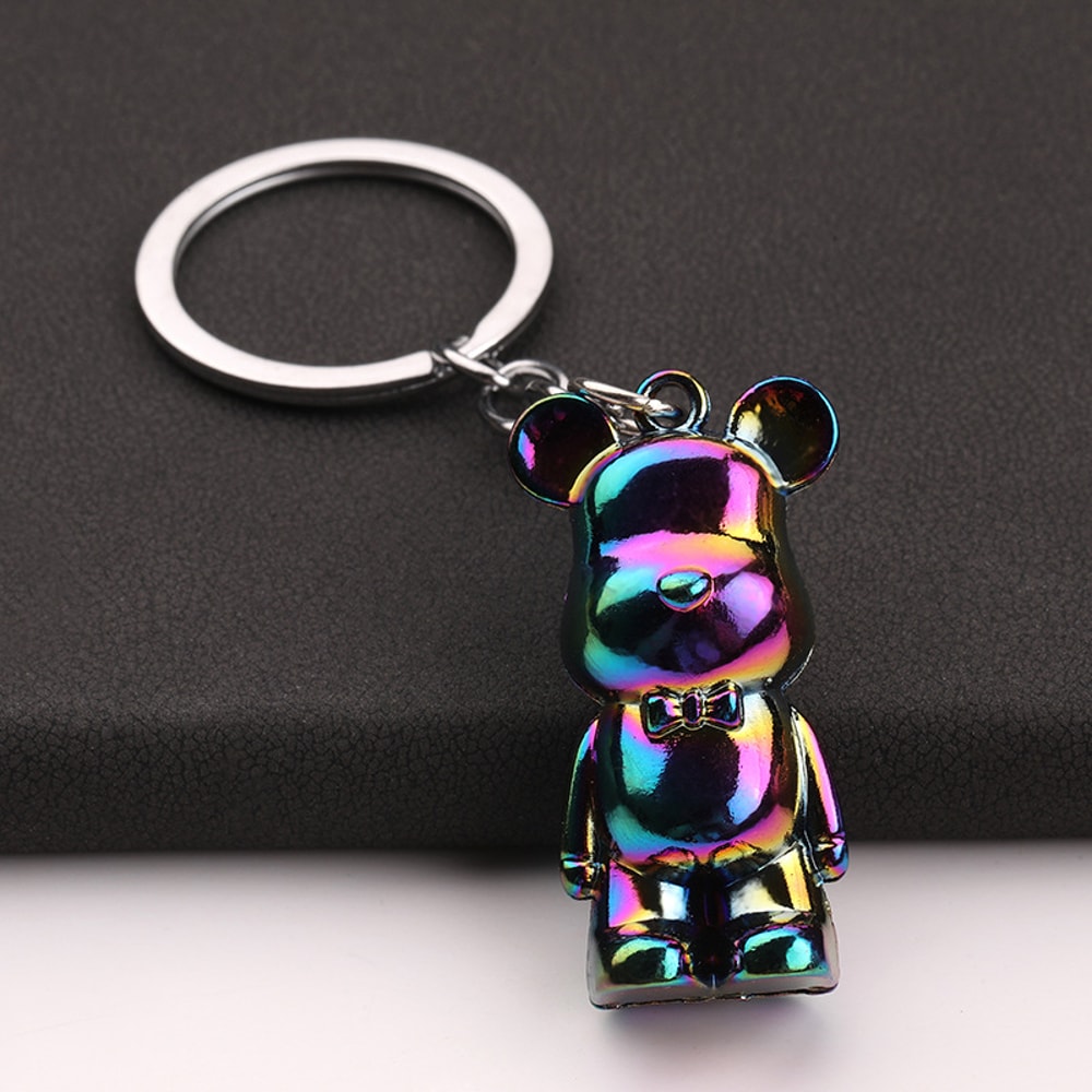 Premium Cute Zinc Alloy Bear Keychain For Car Bag Accessories 4