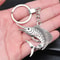 Vintage Silver Swordfish Keychain Pendant for Men Antique Jewelry Gift