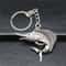 Vintage Silver Swordfish Keychain Pendant for Men Antique Jewelry Gift