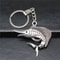 Vintage Silver Swordfish Keychain Pendant for Men Antique Jewelry Gift