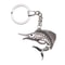 Vintage Silver Swordfish Keychain Pendant for Men Antique Jewelry Gift
