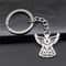 Antique Silver Angel Pendant Keyring Spiritual Charm Gift