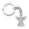Antique Silver Angel Pendant Keyring Spiritual Charm Gift