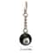 Lucky Billiard Ball Keychain Stylish Resin Pool Key Ring