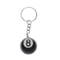 Lucky Billiard Ball Keychain Stylish Resin Pool Key Ring