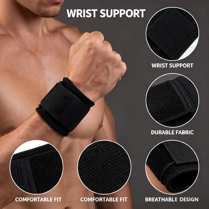 Adjustable Wrist Support Brace for Pain Relief & Fitness