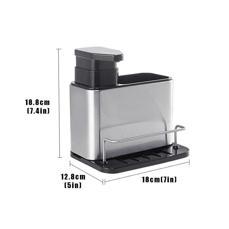 Kitchen Sink Organizer with Soap Dispenser & Storage Rack