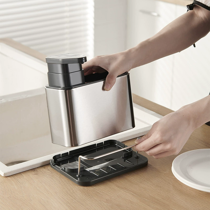 Kitchen Sink Organizer with Soap Dispenser & Storage Rack