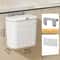 Space Saving Wall Mounted Kitchen Trash Bin Durable Plastic Garbage Storage