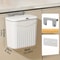 Space Saving Wall Mounted Kitchen Trash Bin Durable Plastic Garbage Storage