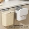 Space Saving Wall Mounted Kitchen Trash Bin Durable Plastic Garbage Storage