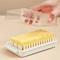 Premium Butter & Cheese Storage Box with Lid Refrigerator Crisper & Slicer