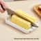 Premium Butter & Cheese Storage Box with Lid Refrigerator Crisper & Slicer