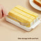 Premium Butter & Cheese Storage Box with Lid Refrigerator Crisper & Slicer
