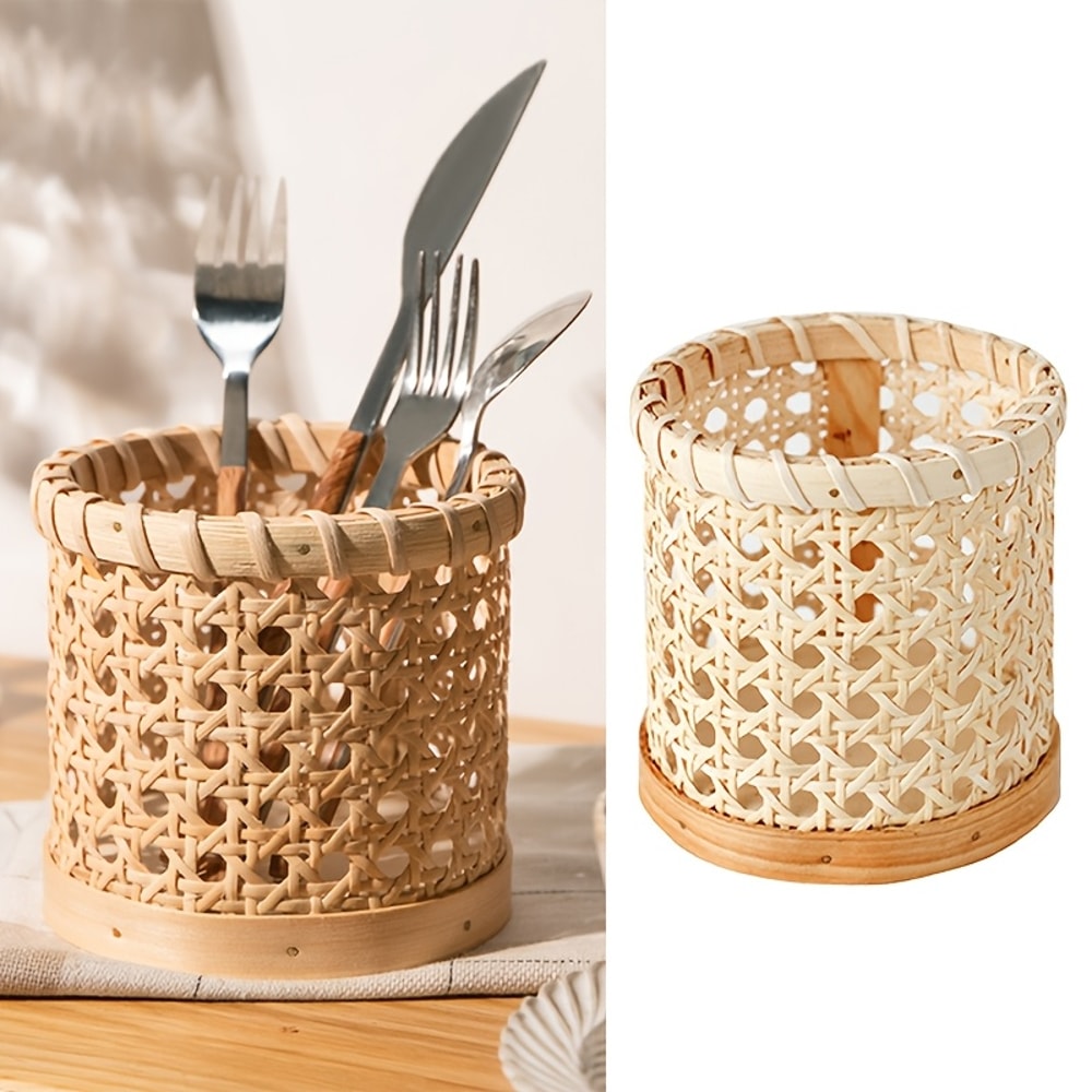 Countertop Cutlery Organizer Kitchen Utensil Storage Rack Spoon Fork Knife Chopsticks Holder 0