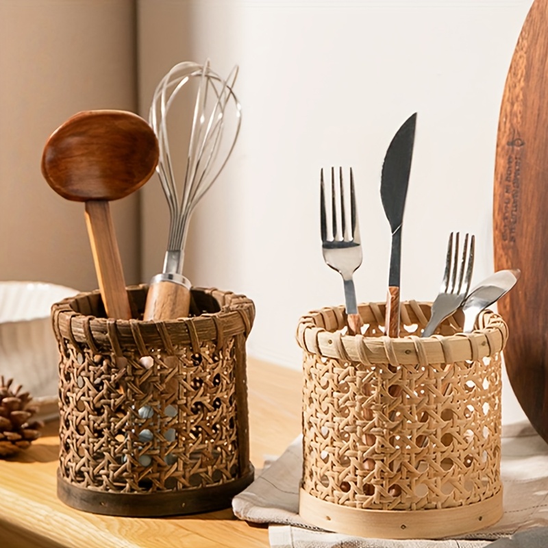 Countertop Cutlery Organizer Kitchen Utensil Storage Rack Spoon Fork Knife Chopsticks Holder 3