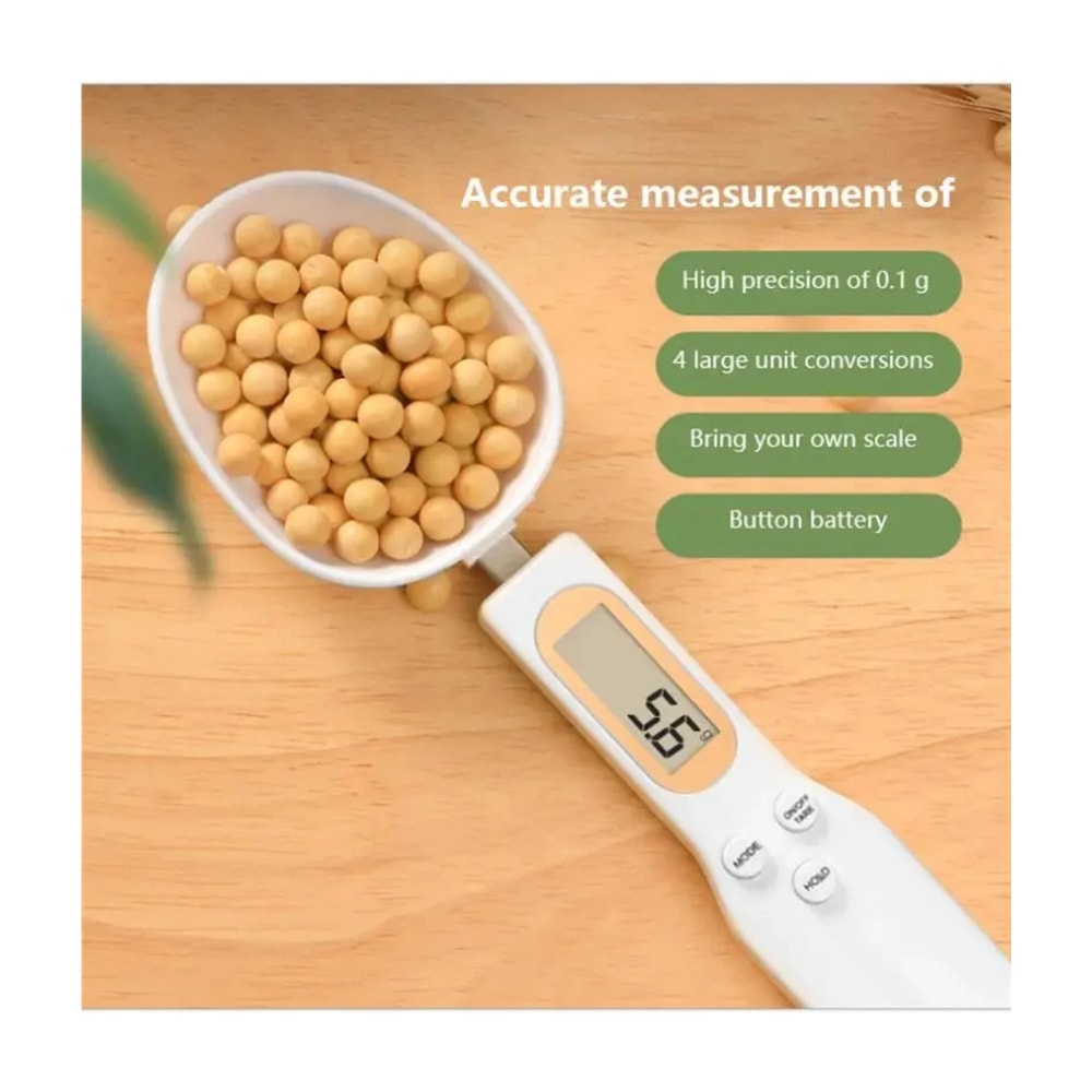 LCD Digital Measuring Spoon Adjustable Kitchen Coffee Scale 0