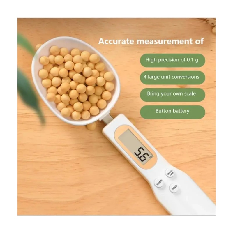 LCD Digital Measuring Spoon Adjustable Kitchen Coffee Scale 0