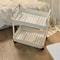 Multifunctional Rolling Storage Cart Kitchen & Bathroom Organizer