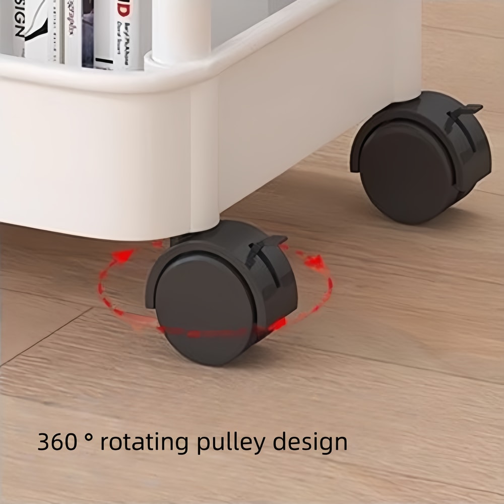 Multifunctional Rolling Storage Cart Kitchen & Bathroom Organizer