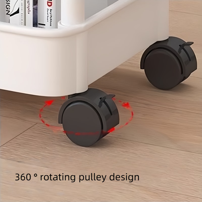 Multifunctional Rolling Storage Cart Kitchen & Bathroom Organizer