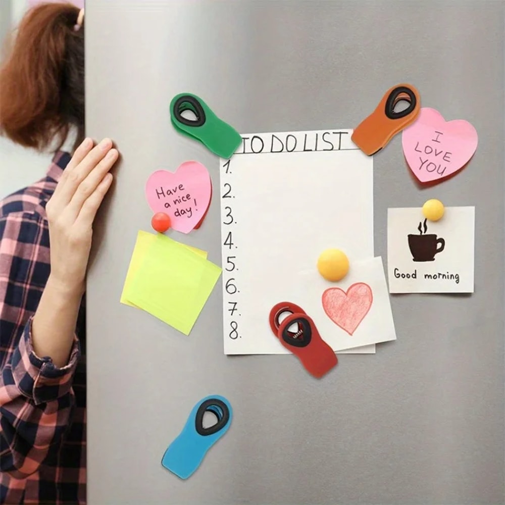 Magnetic Reusable Food Bag Clips Multifunctional Sealing Clips 5
